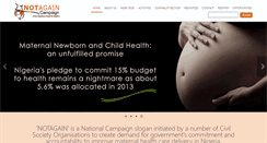 Desktop Screenshot of notagaincampaign.org